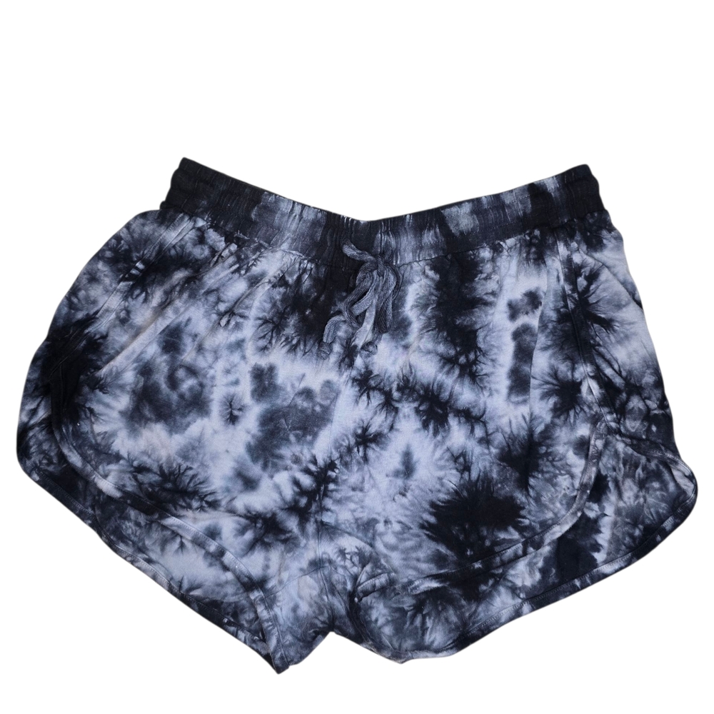 Stylish Women's Navy Blue Tie-Dye Soft Shorts